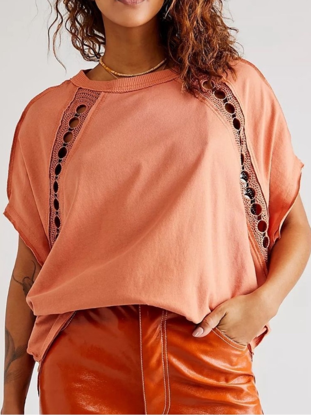 Free People Rough Around The Edges Top